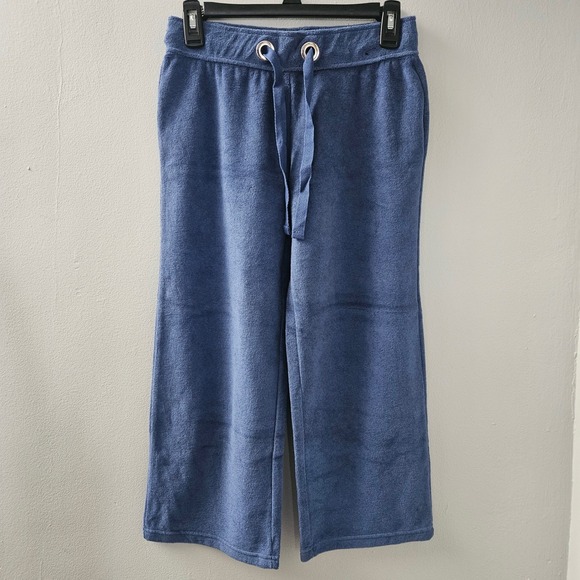 Pants - Womens Y2K Capri Pants Wide Leg Drawstring XS Sport Lounge Athleisure